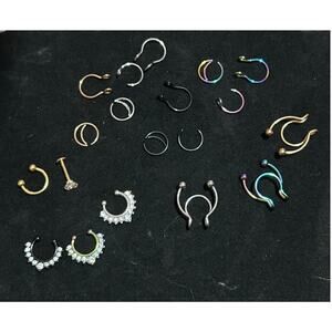 fake piercings new never used